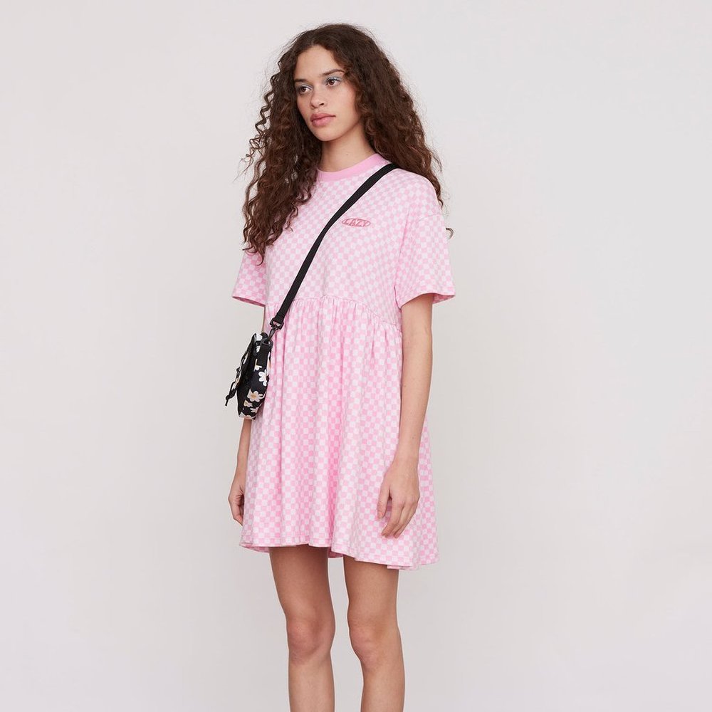 NWT Lazy Oaf Checkers Sally Dress